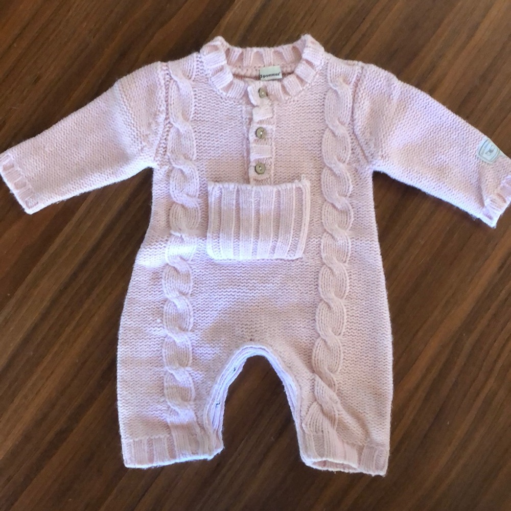 Cutest cable knit onesie.